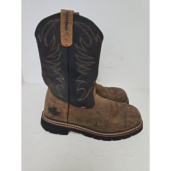 Thorogood Men's 11" Steel Toe WP Western Wellington Work Boot USA 804-4330 9.5D - Picture 7 of 8